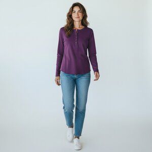 DULUTH TRADING CO Henley Top Medium